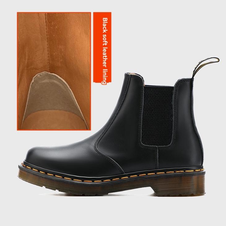 2976 Bex Crazy Horse Chelsea Boots  | Mens  Platforms Mens Dark Brown — Crazy Horse