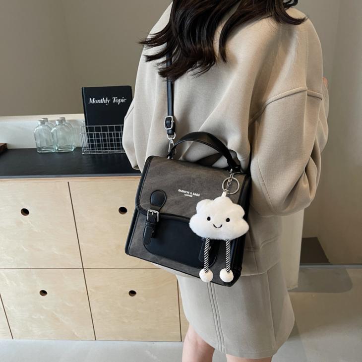 7 Inch Faux Fur Cow Print Crossbody Bag  |   Bags & Backpacks Accessories Bags & Backpacks