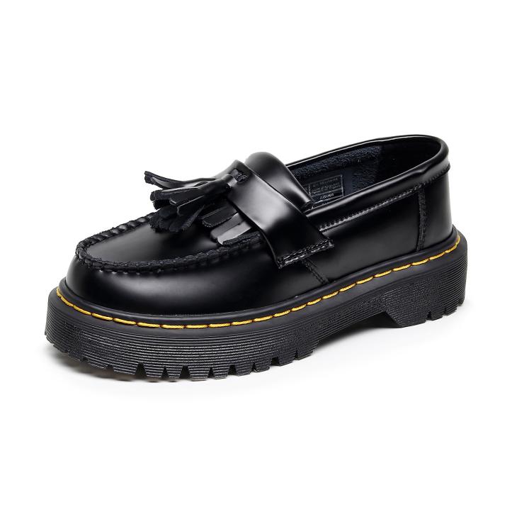 Adrian Bex Smooth Leather Tassel Loafers  | Womens/ Mens  Loafers Loafers Black — Smooth Leather