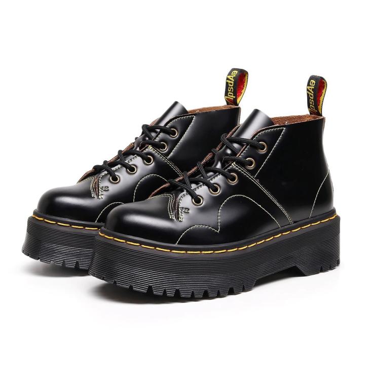 Church Vintage Monkey Boots  | Mens  Boots Boots Black — Vintage Smooth