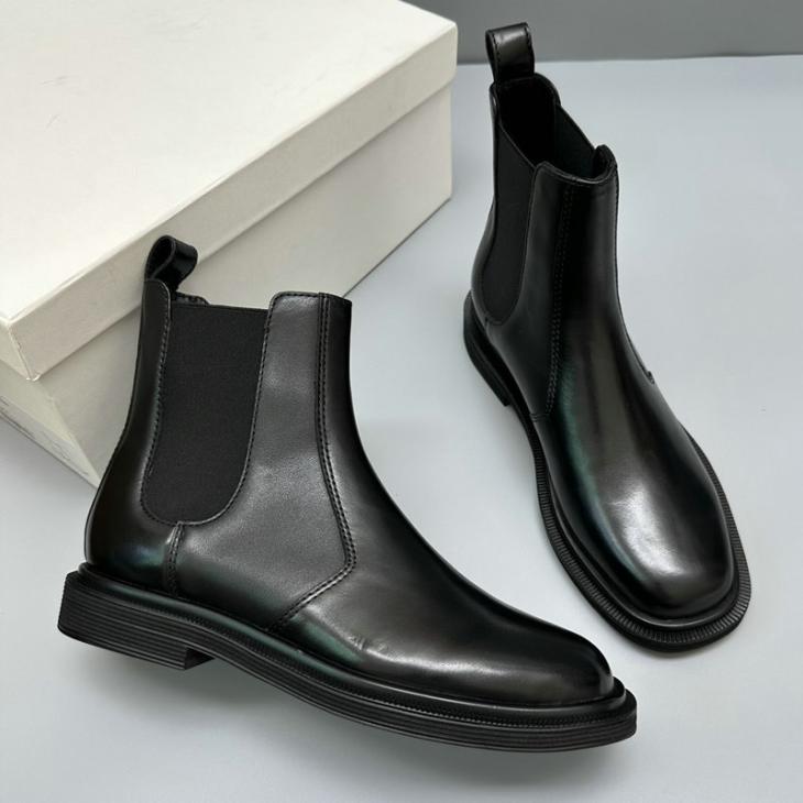 Flora Smooth Chelsea Boots  | Womens  Boots Boots Black — Polished Smooth