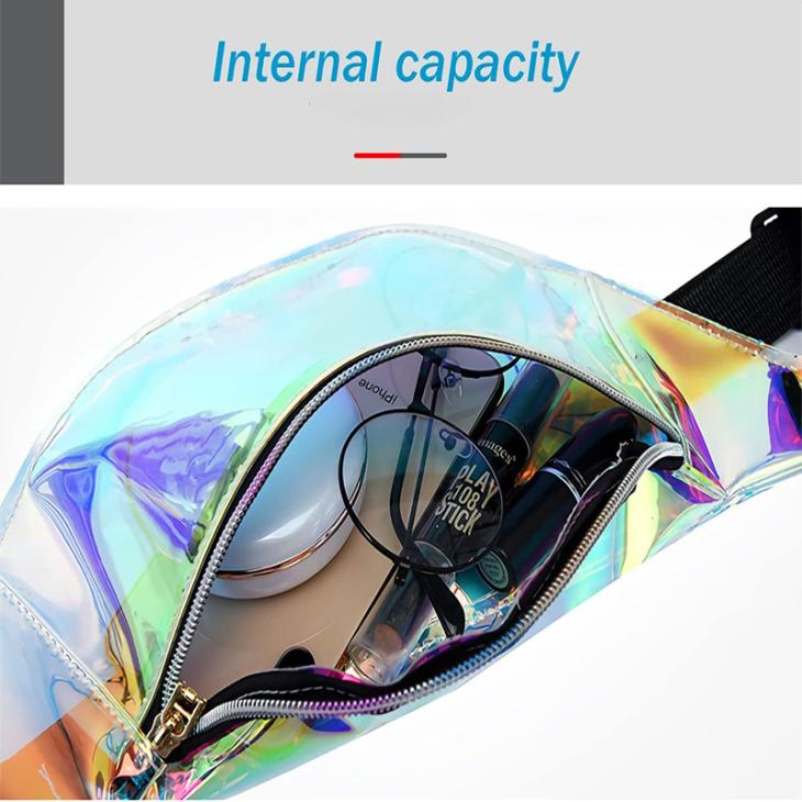 Heart Shaped Iridescent Transparent Backpack  |   Bags & Backpacks Accessories Bags & Backpacks