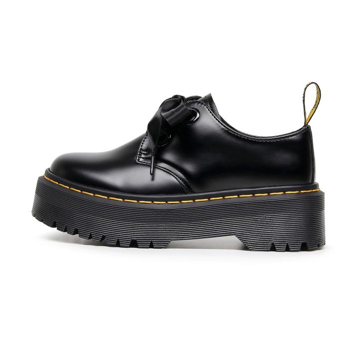 Holly Leather Platform Shoes  | Womens  Platforms Oxfords Black — Buttero