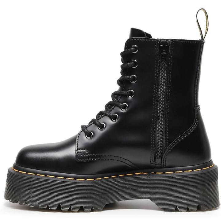 Jetta Hi Max Leather Platform Boots  | Womens  Boots Boots Black — Buttero