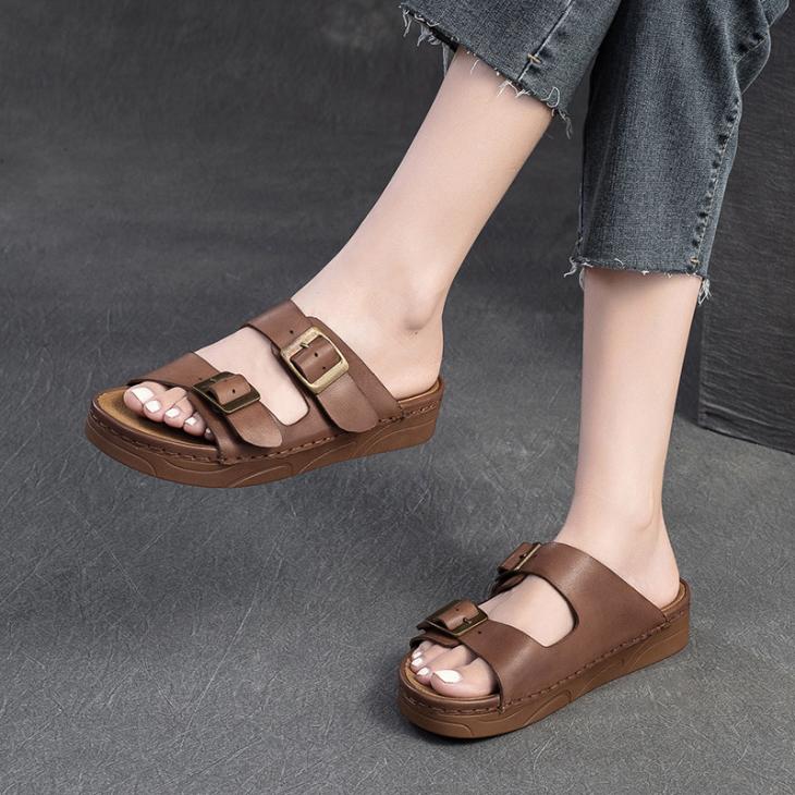 Josef Nubuck Leather Buckle Slide Sandals  | Mens  Sandals Mens Mens