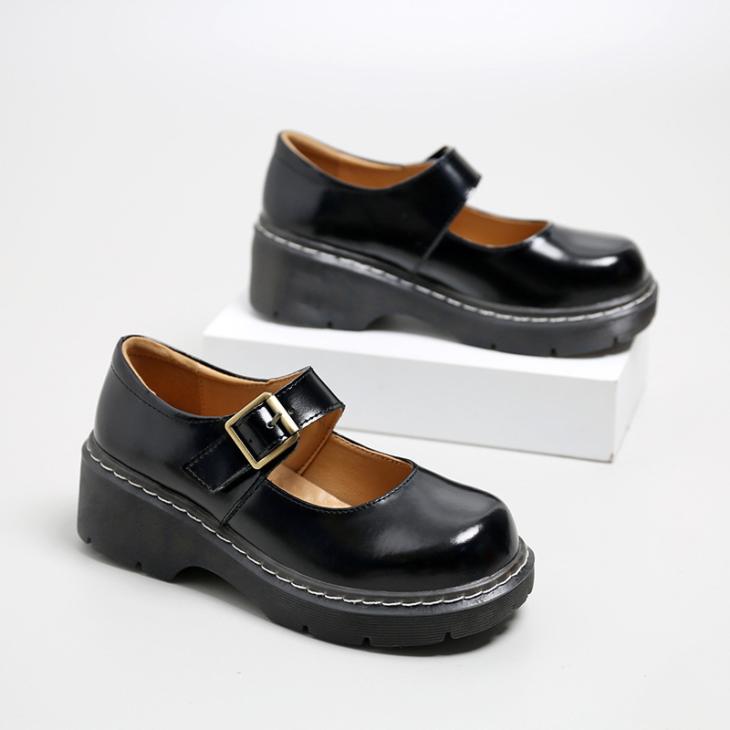 Junior Maccy Patent Leather Mary Jane Shoes  | Womens/ Kids  Shoes Kids Black — Patent Leather