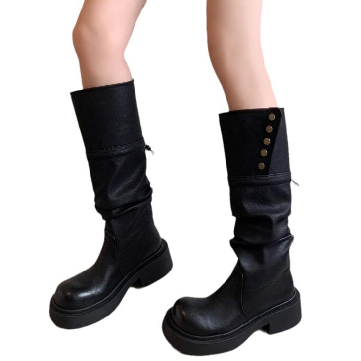 Kasey Virgina Leather Tall Heeled Boots  | Womens  Boots Boots Boots