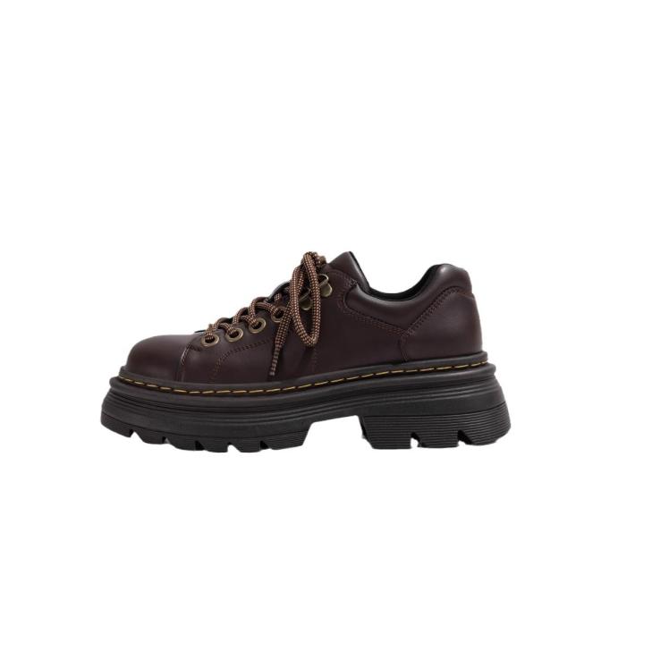 Reeder Crazy Horse Leather Utility Shoes  | Mens  Oxfords Mens Dark Brown — Crazy Horse