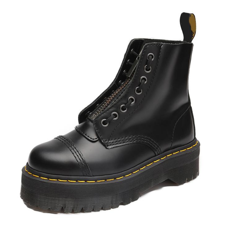 Sinclair Max Pisa Leather Platform Boots  | Womens  Platforms Platforms Black — Pisa