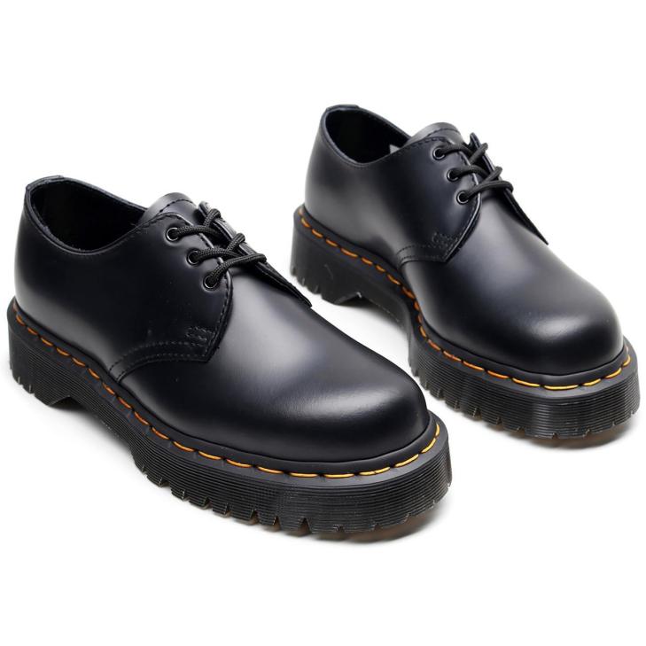 Vegan 1461 Mono Felix Platform Shoes  | Womens/ Mens  Oxfords Mens Black — Felix Rub Off